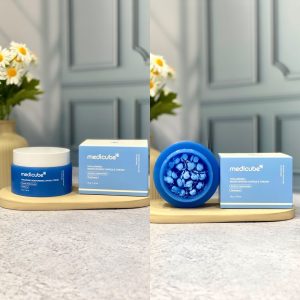 کرم کپسولی هیالورونیک اسید مدی کیوب آبرسان و مرطوب کننده عمقی پوست ۵۵ میل