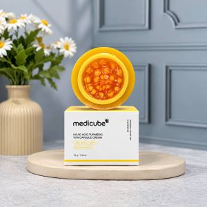 کرم کپسولی مدی کیوب کوجیک اسید و زردچوبه روشن کننده و ضدلک